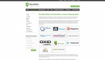 Payment Schnittstellen zu Online-Shops für Barzahlen