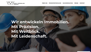 Eine neue Internet-Präsenz für die Wolf’sche Wohnungsbau OHG