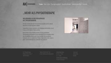 Website AH Physiotherapie
