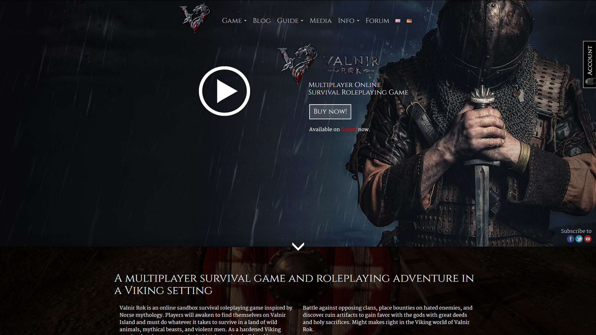 Valnir Rok Website